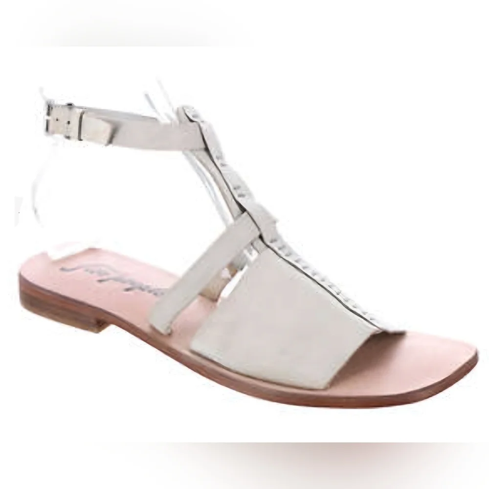 FREE PEOPLE Long Weekend Sandals ~Off White **NEW - Picture 3 of 10